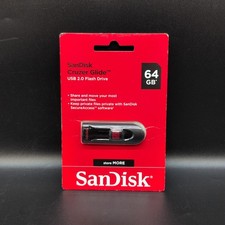 SanDisk Cruzer Glide USB 2.0 64GB Flash Drive SDCZ6O-O64G-A46C
