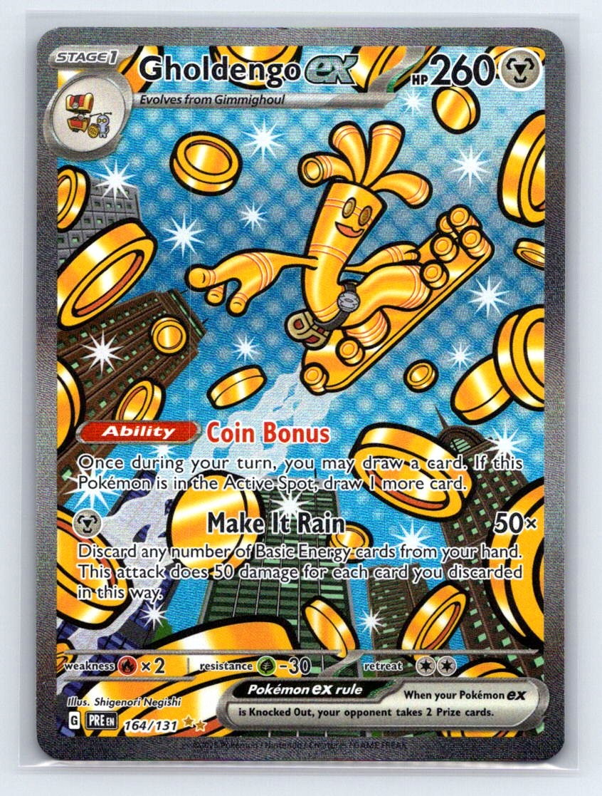 Pokemon #164/131 Gholdengo ex Prismatic Evolutions
