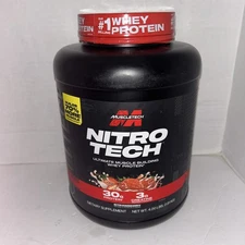 MuscleTech, Nitro Tech, Whey Protein Strawberry 4 lbs EXP: 06/2028 Fast Shipping