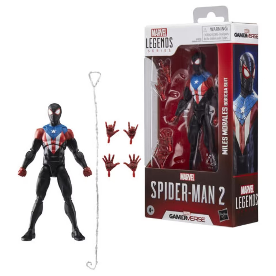 Hasbro Marvel Legends Spider-Man 2 Miles Morales Boricua Suit Gamerverse Neu