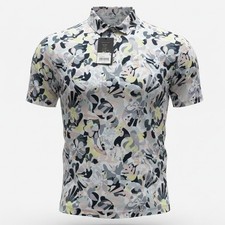 Bad Birdie Mens L Large Core Golf Polo Shirt Abstract Savannah Swing 78