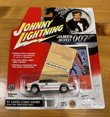 Johnny Lightning James Bond 007 For Your Eyes Only '81 Lotus Turbo Esprit Neu