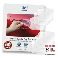 6 Pack Door Handle Cup Protector Made with Paint Handle Cups/Clear/6 Pcs