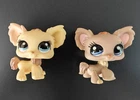 Authentic LPS LOT Littlest Pet Shop #1392 Cream tan chihuahua dog #1171 HTF,RARE