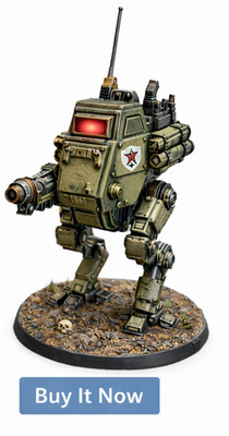 Armoured Sentinel Proxy   28mm Grimdark Walker   3D Printed Sci-Fi Mech