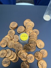 1970 S BU Lincoln Memorial Cent Coin Roll