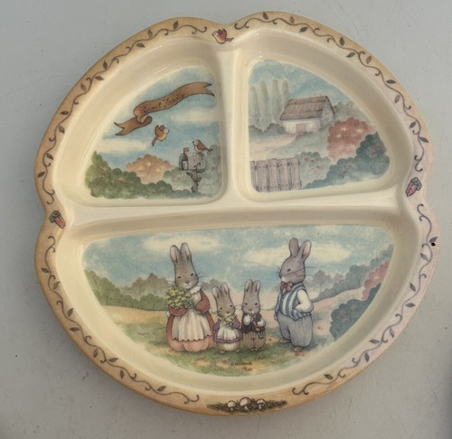 Peco Melamine Ware Vintage Peter Rabbit Divided Children’s Plate Classic