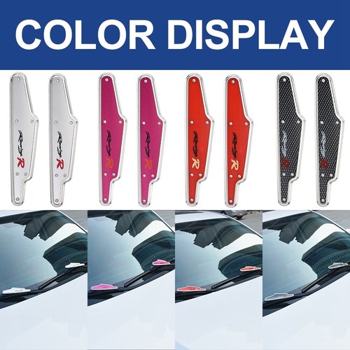 2pcs Car SUV Windscreen Wiper Stand Windshield Black Wiper Wing Blade Spoiler - Picture 8 of 8