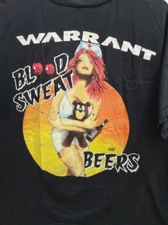 Warrant Band Blood Sweat and Beer Album Unisex T-Shirt Full Size TS031