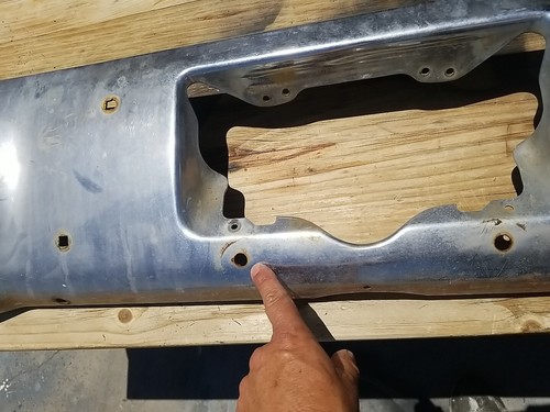 1972 PLYMOUTH ROADRUNNER SATELLITE GTX REAR BUMPER CHROME MOPAR ONE YEAR ONLY - Picture 6 of 15