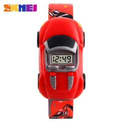 SKMEI Student Watch Kreatives Cartoon-Automuster Kinderuhren Datum Uhrzeit 1241 - Bild 1 von 4