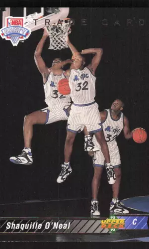 1992 UPPER DECK SHAQUILLE O'NEAL 1 NRMT RC BASKETBALL ORLANDO MAGIC