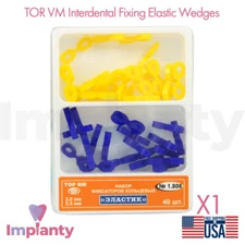 TOR VM Interdental Fixing Elastic Wedges Assorted 2 Sizes Matrix Rubber Dum 
