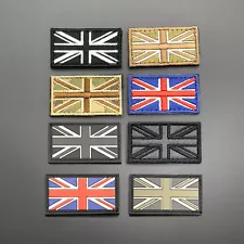 Small Union Jack Patch Hook & Loop Mini Military Army Tactical UK GB Flag Badge