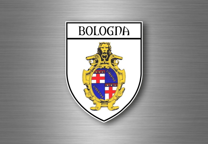 Sticker Adesivi Adesivo Stemma Etichetta Bandiera Auto Bologna Italia - Foto 14
