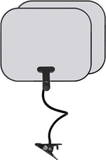 2 PCS Laptop Sun Shade with 1 Flexible Clip Stand Adjustable Silver 