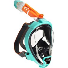 Open Box Ocean Reef ARIA QR Full Face Snorkeling Mask - Teal - Small/Medium