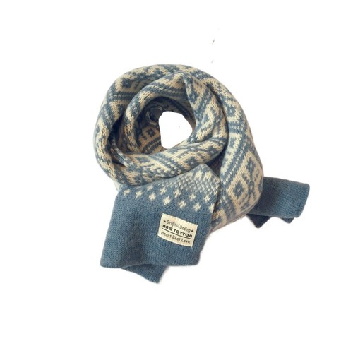 Bib Boys Girls Knitting Scarf Children Kids Winter Scarves Autumn Winter - Picture 22 of 22