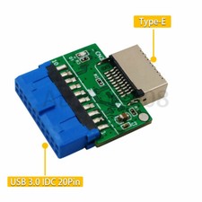 Upgrade Version Vertical USB 3.1 Front Panel Socket Key-A Type-E to USB 3.0