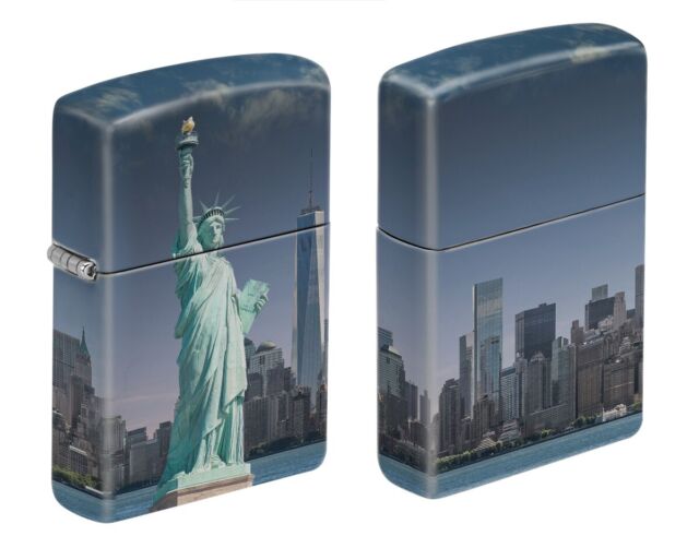 Zippo 8976 Statue of Liberty- New York Skyline 540 Process 4-Sided Lighter