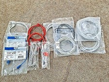 Lot Of 12 CAT5E CAT5 Ethernet Lan Network Cable 2-1' 1-3' 4-5' 3-7' 2-10' NEW