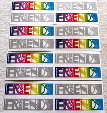 4 Full Vtg Stickers Sheets Mrs. Grossman's FRIENDS Rainbow Paper Whispers 1999
