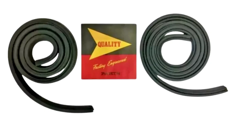 Barandilla de techo convertible para Plymouth Dodge 1955-1956 tira climática sello de goma negro Foto 2 de 4