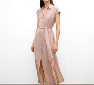 Club Monaco Danielle Silk Dress in Pink/Blush Size XS/00 brand new/ never worn