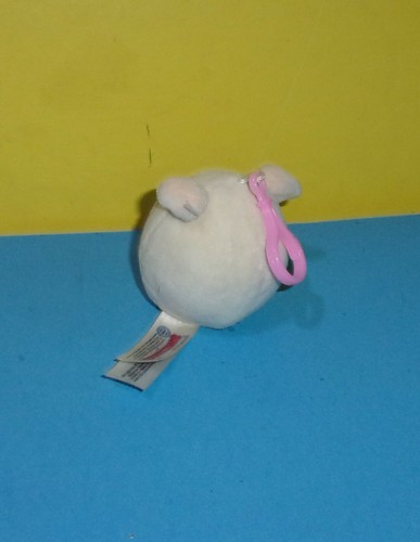 3" Squeezamals Soft Stuffed Plush - SOPHIA the Sheep Plastic Key Clip - Picture 2 of 2