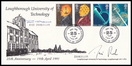1991 GB Scientific Achievements Loughborough University S.Muscroft FDC Signed