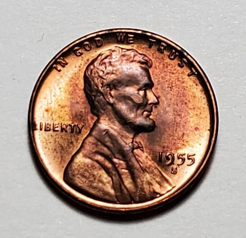 1955 S LINCOLN WHEAT PENNY #C2394