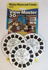 Disney "MICKEY MOUSE AND FRIENDS " 1988 3054 3 View-Master Reels w/Packaging