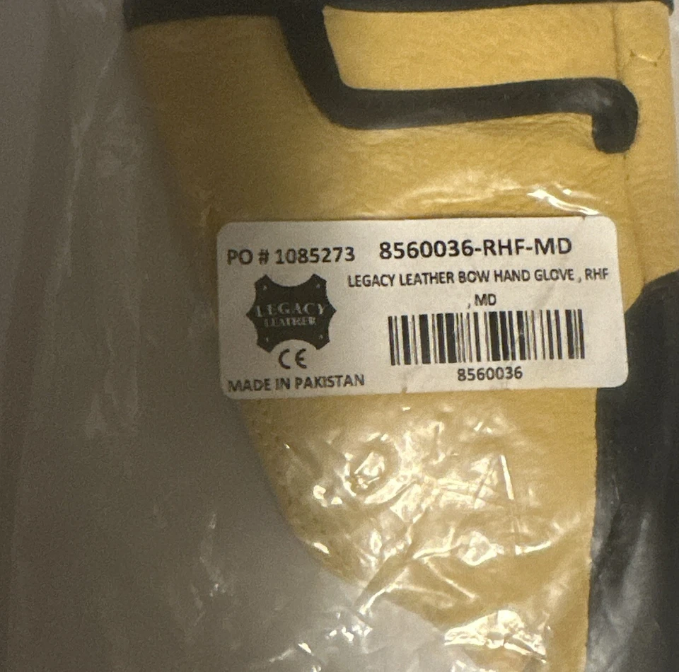 Legacy Leather Archery Full Hand Protector Medium LH Shooter - Image 4 of 4