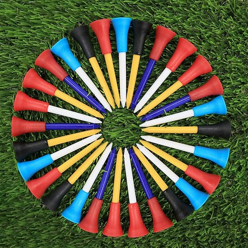 20/50/100/200Pack 83mm Golf Tees Multi Color Plastic With Rubber Cushion AU - Picture 9 of 14