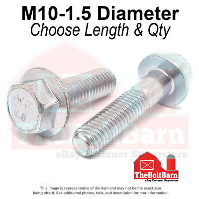 #ad M10 1.5 Class 8.8 Hex Flange Screws Frame Bolts Zinc Clear Pick Length amp; Qty $596.74