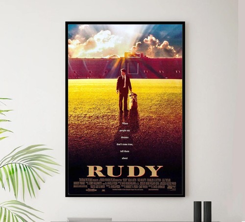 Rudy 1993 - Póster de película clásica deportiva vintage - Imagen 2 de 6