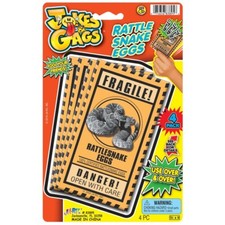 Ja-Ru Jokes  Gags Rattle Snake Eggs, 4 PCS Harmless  Fun  83895 