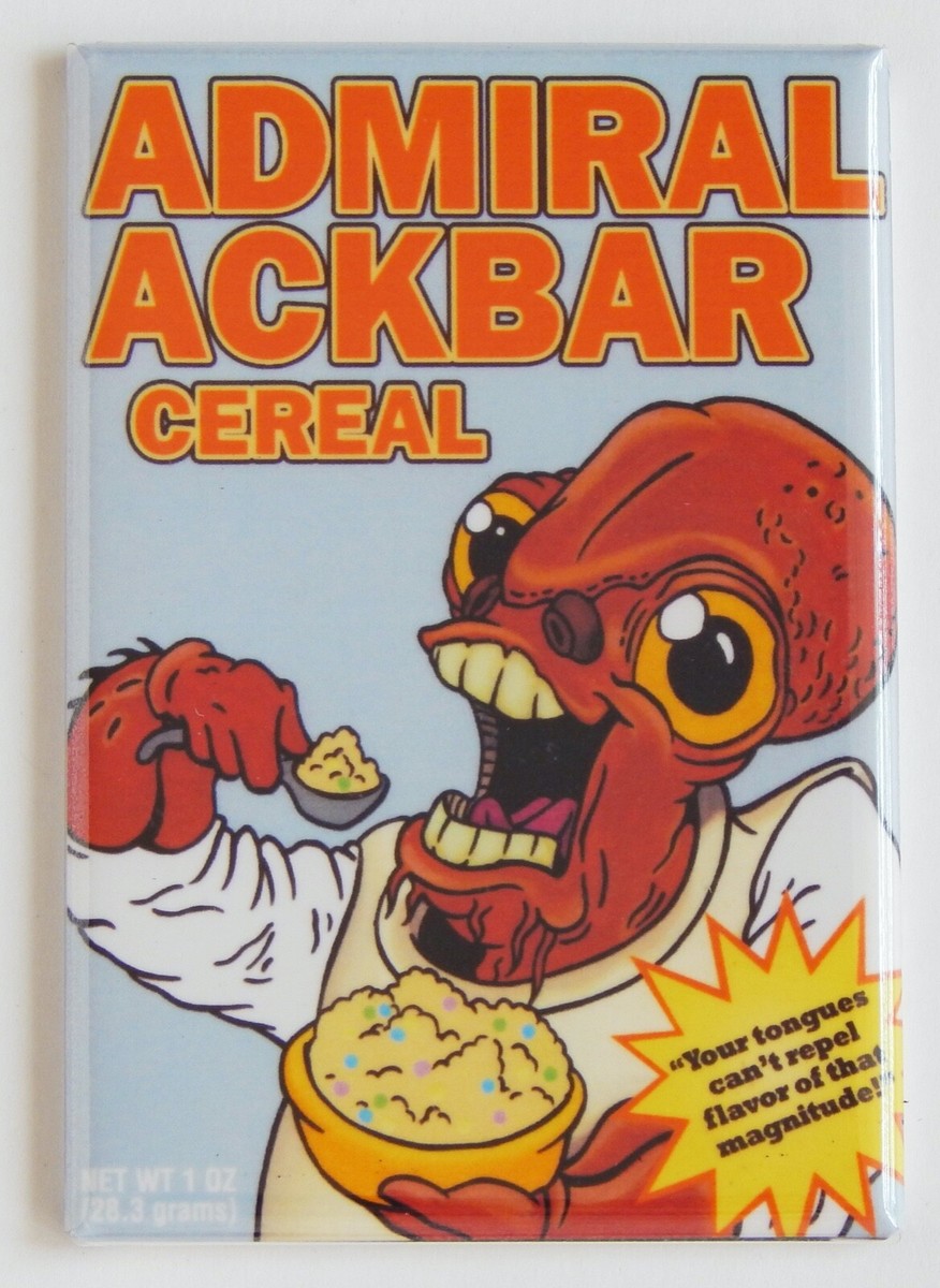 Vader Flakes Vintage Star Wars Cereal Refrigerator Magnet – 2x3 Inches, Fun Retro Collectible