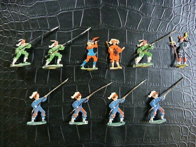 Plats d'étain Zinnfiguren Zimmermann Guerre 30 ans