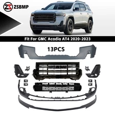 Front Bumper Cover Assembly kit Grille Set for 2020-2023 GMC Acadia AT4 84779372