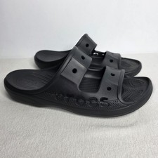 Crocs Adult Baya Black Men's Sandals Slide On Size 12