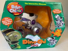 DINO-CHI T-Rex Tiger Electronics The Interactive Dinosaur Silver Vintage Sealed