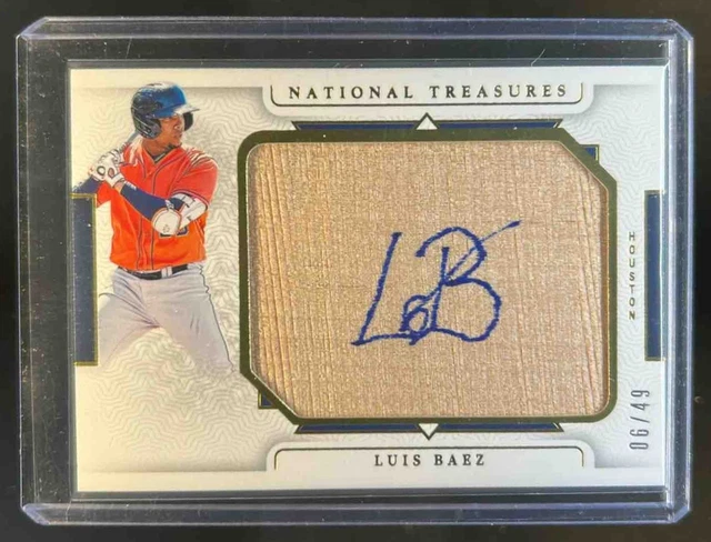 2024 National Treasures Luis Baez (OF) Prospect Jumbo Lumber Bat Auto #6/49