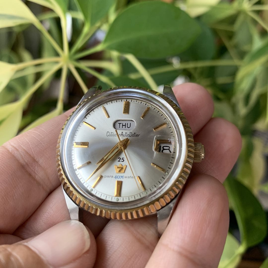 Citizen Jet Analog Automatic Men Autodata Seven Day-Date Big Case