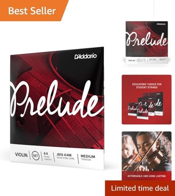 Prelude Violin Strings J810 4/4M - Medium Tension Full Set for Exceptional Sound
