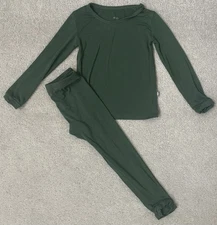 Kyte Baby 18/24 Forrest Green 2 Piece PJ Set