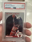 NBA Hoops 1990-91 Michael Jordan #65 Chicago Bulls Base PSA 9 Basketball Card