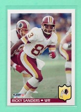 1992 Fleer Ricky Sanders #429 Washington Redskins - Pack Fresh