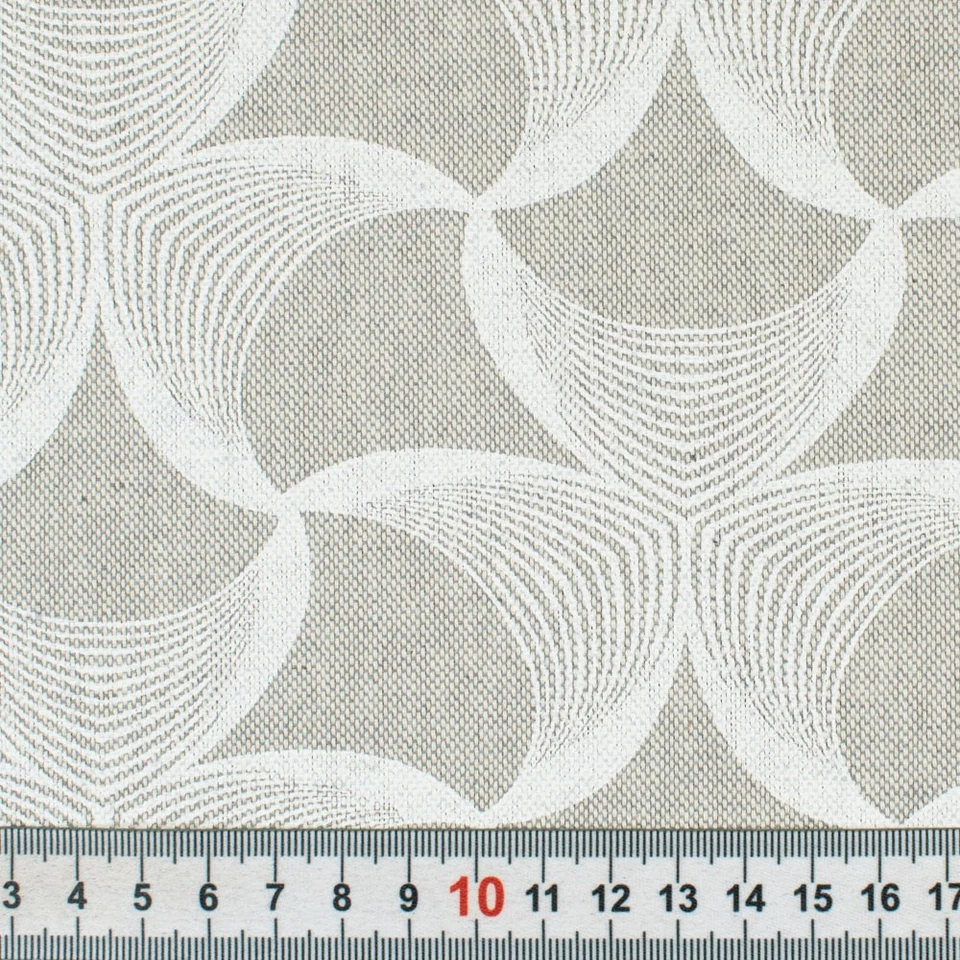 Dekostoff Loneta grafisch grau (Preis = 0,5 Meter) - Bild 4 von 4