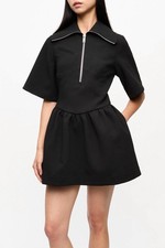 Ganni Bonded Crepe Mini Dress Size EU36